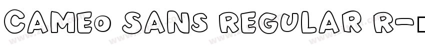Cameo Sans Regular R字体转换